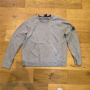 Adidas Men's Light Gray Crewneck Sweater
